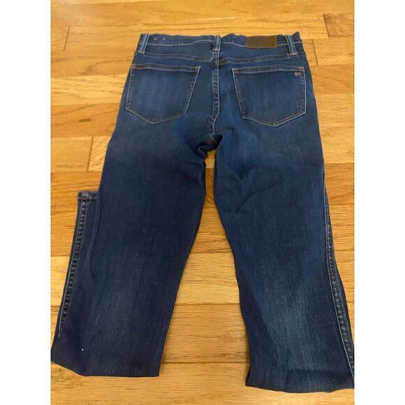 Madewell women's 10" High-Rise Skinny Size 27 Dark Wash Denim jeans - Picture 4 of 10